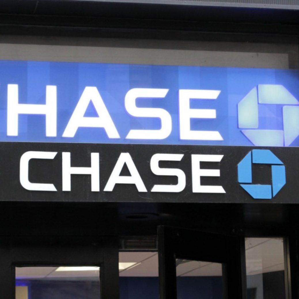 stock photo new york nov an exterior view of a chase bank in new york city on november chase 164798936