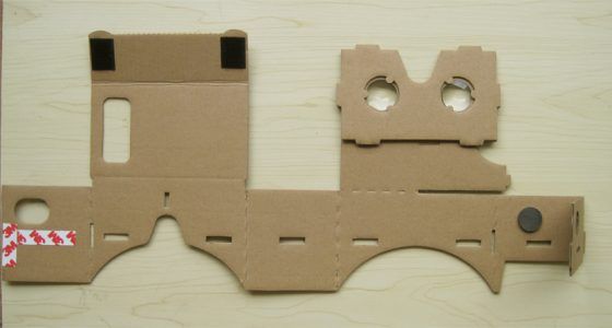 google cardboard laid out