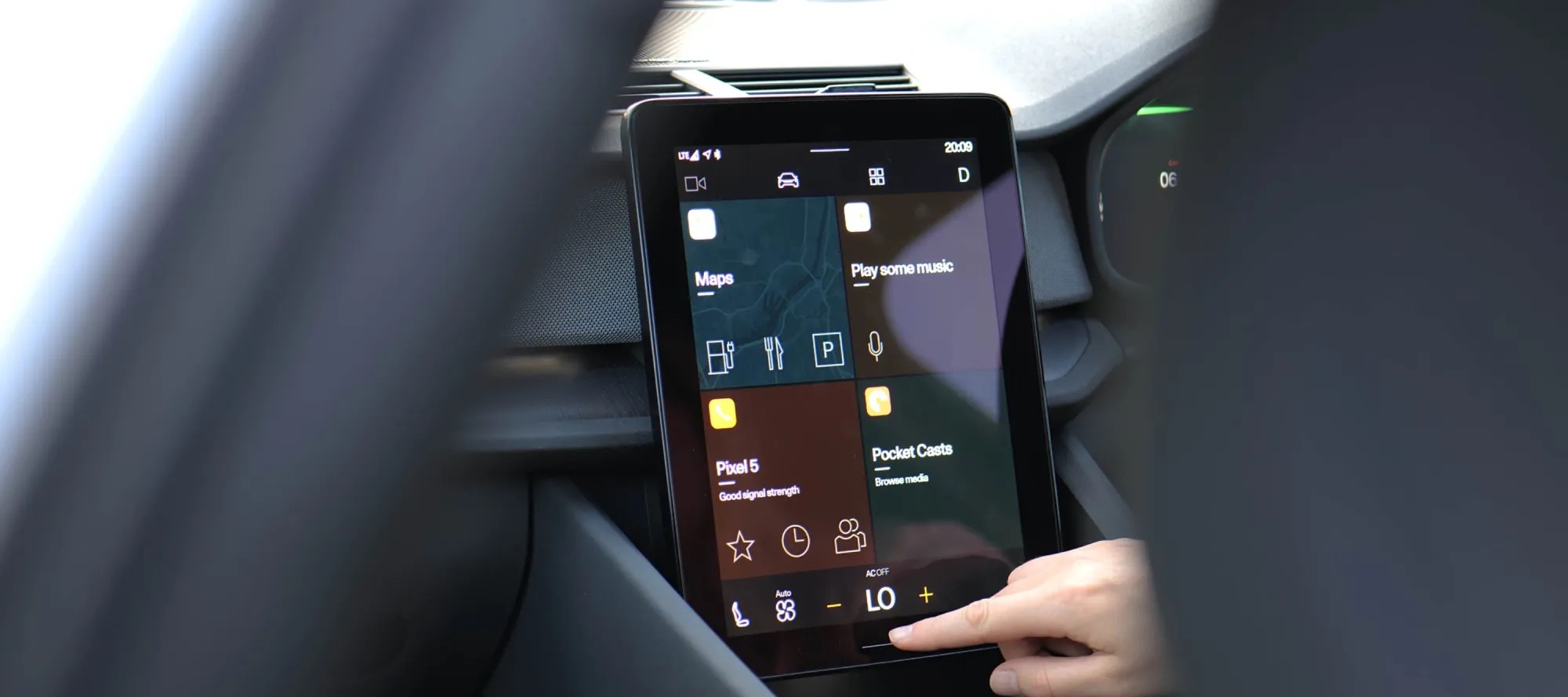 Android-Automotive-dashboard-Polestar-2-1