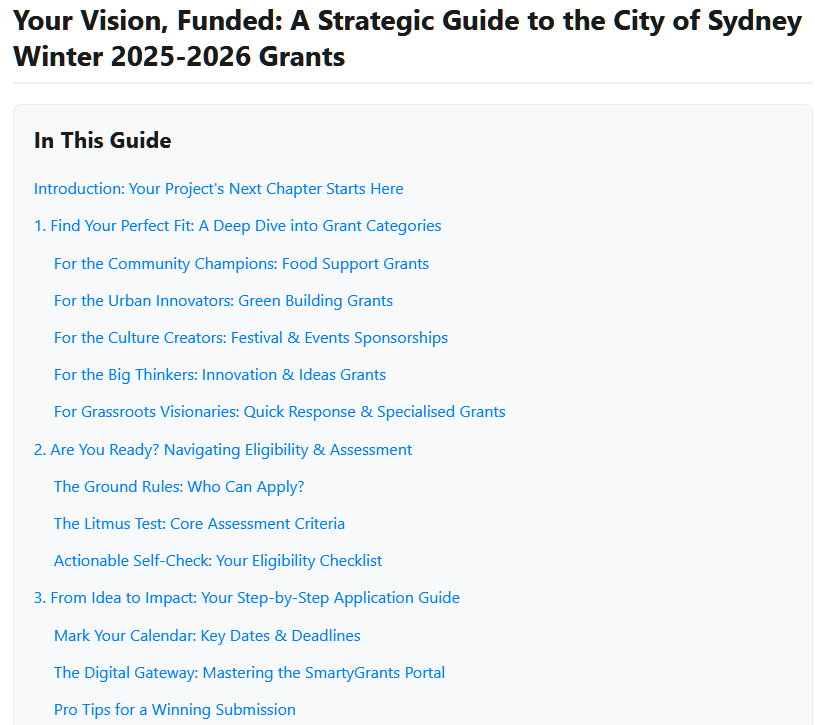 A Strategic Guide to the City of Sydney Winter 2025-2026 Grants-01